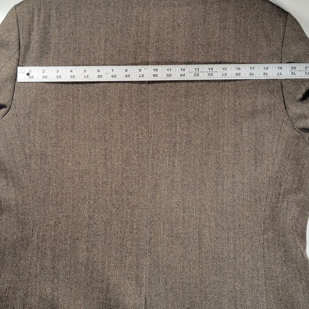 Vintage Etienne Aigner 100% Lambswool Herringbone Sport Coat Blazer 44L
